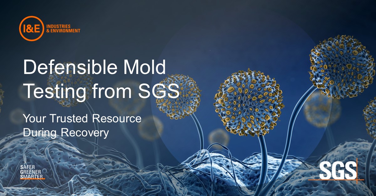 Defensible Mold Testing During Storm Recovery from SGS Your Trusted, Local Resource