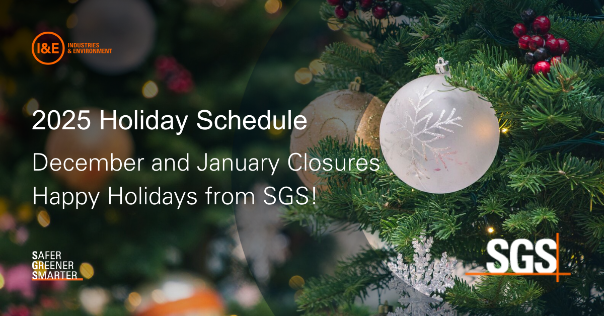 SGS Holiday Season Closures 2025