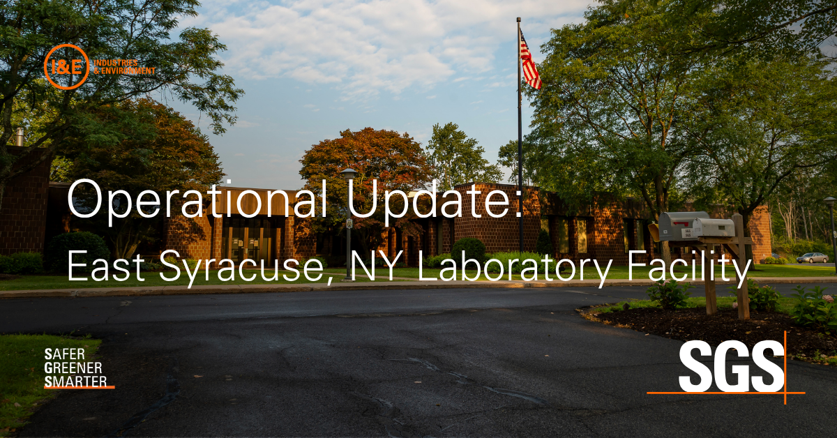 Operational Update: East Syracuse, NY Laboratory Facility